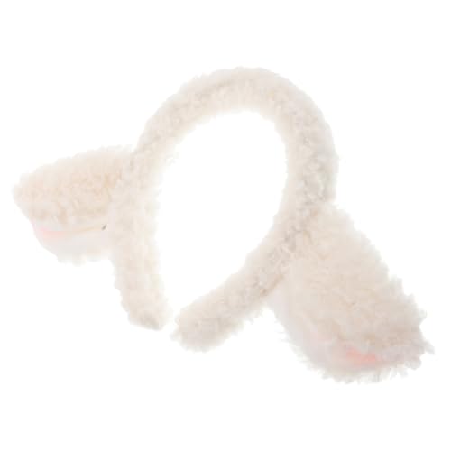 OSALADI Fluffy Lamb Ear Headband Plush Cute Animal Hair Accessories Sheep Ear Hairband for Cosplay Parties Performances