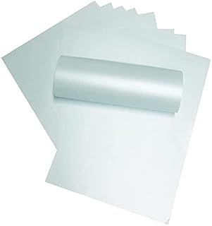 Syntego 12 x 12 Perlglanz-Scrapbooking-Papier, dekorativ, 120 g/m², doppelseitig, Babyblau