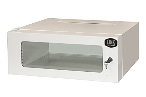 Armadio Rack 19" Link LK1906U30 - Porta In Vetro Temprato, Chiusura A Chiave, Dimensioni 54x36x29.5 Cm