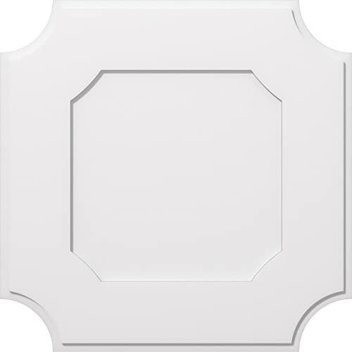 Image of Ekena Millwork CMP36LE Locke Architectural Grade PVC Contemporary Urethane Ceiling Medallions 36 inchOD x 21 1 /2 inchC x 1 inchP