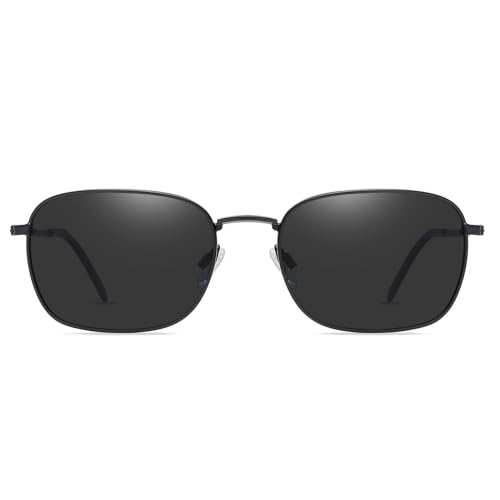 Image of DUCO Square Sunglasses for Men Women Polarized Driving Sun Glasses UV400 Protection Retro Shades DC3038