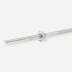 Amazon Basics 5ft Straight Barbell Bar with Star Locks, 1" Diameter - Image 3