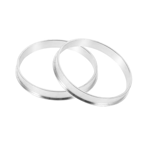 Hemobllo 2 Piezas Accesorios para selladores aluminio reemplazo automático vaso de plástico anillo de sello de copa maquina de cafe automatica sello de maquina de cafe Silver Reutilizable