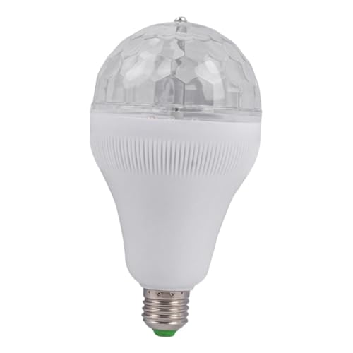 jojofuny RGB Rotating Disco Light Bulb Multi-Color Strobe Effect for Parties Vibrant Atmosphere for Ktv and Gatherings Installation for Home Dance Events