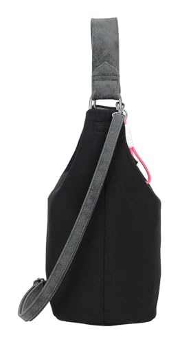 Sac à épaule Lea Hobo Black noir grand sac à main fourre-tout