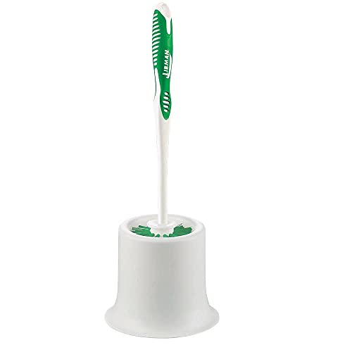 Product Image of the Libman Commercial 34 Round Bowl Brush and Open Caddy, Polypropylene, 15' Standing Height, Green and White (Pack of 4)