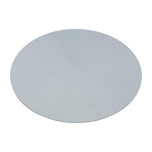 MECCANIXITY 1/16"(1.5mm) x 14" Steel Plate, Black Hot Rolled A36 Steel Sheet Plate Base, Round Weldable Metal Discs for Industrial Construction Structural Support