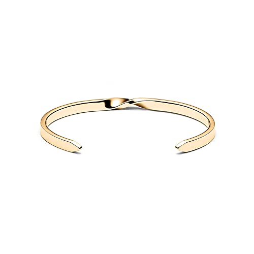 MVMT Women's Twist Cuff Bracelet | Stainless Steel Open Cuff2