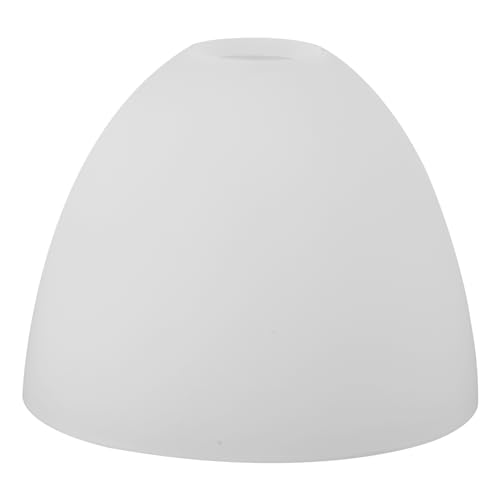 Tombra de lámpara de vidrio 5.91x5.91x4.72 pulgadas Ventilador de techo blanco Reemplazo de globo de estilo de techo simple cubiertas de luz para el piso de pared Decoración del hogar Sombra de lámpa