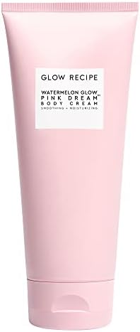 Glow Recipe Watermelon Glow Pink Dream Body Cream - Hyaluronic Acid Body Butter Lotion for Skin Barrier Repair - Non Greasy Body Cream Brightening Moisturizer With Watermelon Seed Butter (200 ml)