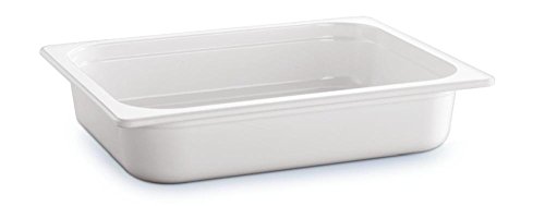 APS 83757 GN 1/2 Behälter ECO LINE, 32,5 x 26,5 cm, Tiefe 65 mm, 3,4 Liter, Melamin, weiß