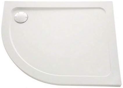 Mira Flight Safe Offset Quadrant Anti-Slip Right Handed Shower Tray with Waste, 1000 mm Length x 800 mm Width