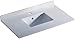 Fresca Oxford 36" White Countertop with Undermount Sink