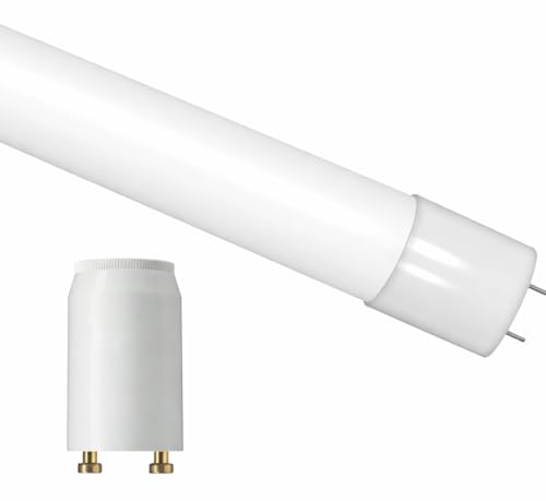 Image of 9W LED T8 600mm Tube | 6500K Daylight | 900lm | G13 2ft Glass Tube | 18W Fluorescent Replacement | Non Dimmable