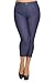 Women's Stretchy Cropped Plus Size Capri Jeggings with MirMaru Neon Color Hair Band