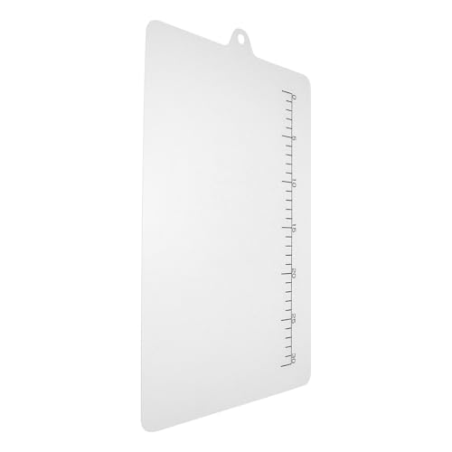 JECOMPRIS Acrylic Cutting Board with Scale, Small Food-Grade Chopping Board for Kitchen and Fruit Cutting, Safe Kitchen Accessory for Precise Food Preparation