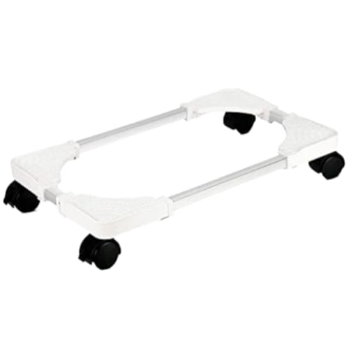 Bivoyud CPUスタンド PC デスクトップ用 キャスター付き台車 調整 移動可能 多用途 熱対策 (白いプラスチック)