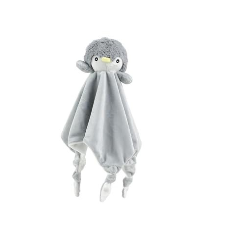Image of CREVENT Cozy Plush Baby Security Blanket, Loveys for Baby Girls and Boys, Birthday (Zebra + Penguin)