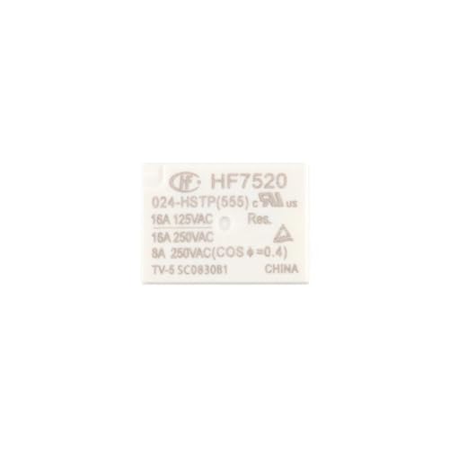 Relé HF7520 evita fallos de encendido en tarjetas electrónicas de 4 pines y 16A