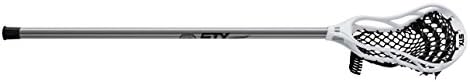 STX Lacrosse Stallion 50 Youth Lacrosse Complete Stick, Platinum/White, 39"