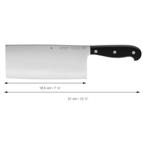 Foto von WMF Spitzenklasse Plus Chinesisches Kochmesser 31 cm, Made in Germany, asiatisches Messer geschmiedet, Performance Cut, Klinge 18,5 cm