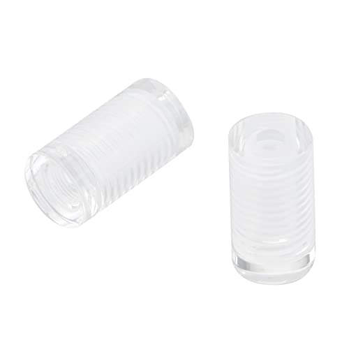 Image of Antrader 8Pcs Clear Standoffs, 1 /2 inch x 3 /4 inch Acrylic Standoff Screws | Transparent Invisible Decor Display Studs,Wall Sign Standoff Mounting Hardware,Advertising Glass Standoff Nail