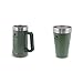Stanley Adventure Vacuum Stein 709 ml / 24oz Hammertone Green – Beer Stein hält Bier 7 Stunden kalt & Adventure Stacking Beer Pint 473 ml / 16OZ Hammertone Green - Edelstahlbecher hält 4 Stunden kalt