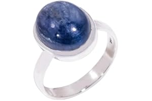 Natural Top Quality Blue Kyanite Gemstone Blue Stone Ring Valentines Jewelry Gift