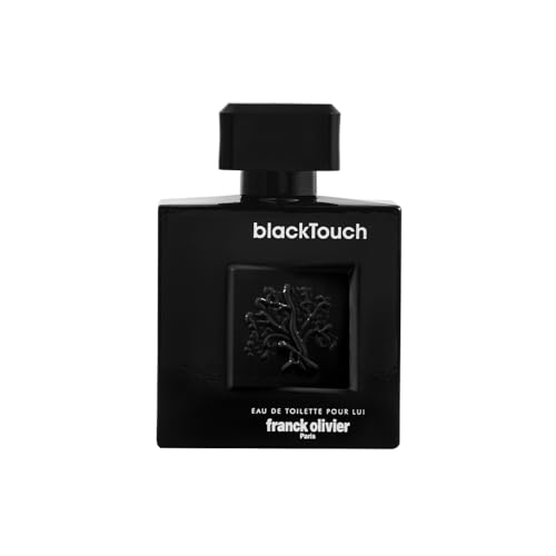 FRANCK OLIVIER PARIS - Black Touch - Eau de Toilette Homme - Parfum Boisé, Epicé - Notes de Poivre Rose, Cardamome, Vetiver, Cèdre - Puissant & Rémanent - Fabriqué en France - 100 ml