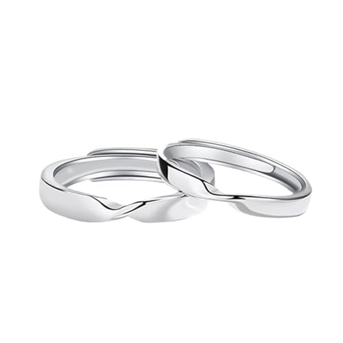 Bague de fiançailles en argent homme et femme : anneaux de couple pour la vie