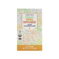 Trader Joe's Organic Herbal Supplement Detox Cleansing Blend Caffeine free 1.27 oz (Pack of 4) Trader Joe's Organic Herbal Supplement Detox Cleansing Blend Caffeine free 1.27 oz (Pack of 4)