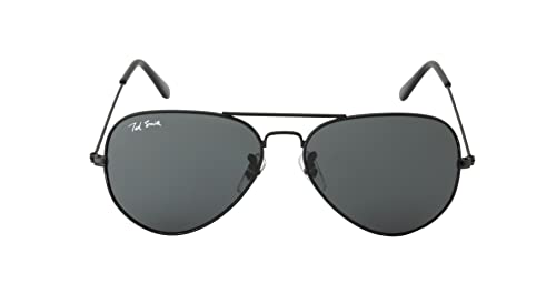 Image of Ted Smith Full Rim Pilot Sunglasses For Men Women |Medium To Large Face| (Size in mm- 64-18-140)