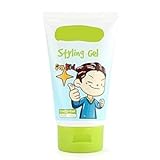 Kids Hair Gel,Styling Gel for Kids All Natural Baby Hair Gel Medium-Strong Hold | Alcohol-Free |Fruit fragrance| 4.4oz.