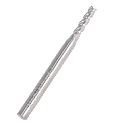 Image of 5Pcs 3 /32 Inch 4 Flute Helix Carbide Square End Mill, TiAlN Finish, Fit for CNC, Engraving Machine Carbon Steel, Mould Steel