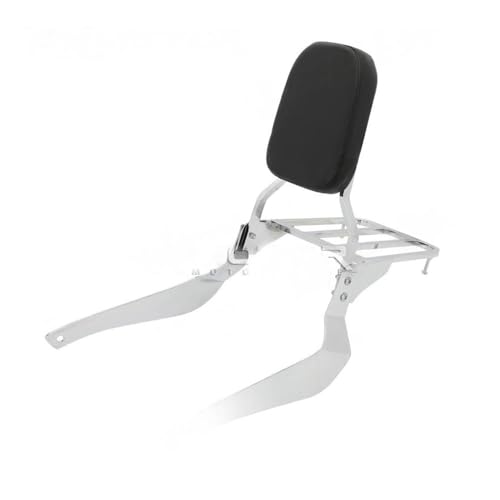 Dossier passager moto finition chrome argenté premium pour Boulevard C50 et Volusia VL