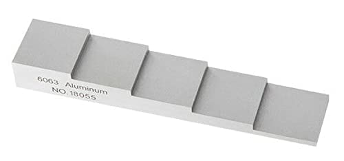 Bloque de calibración ultrasónico 5 pasos aluminio 6063 miniatura 6
