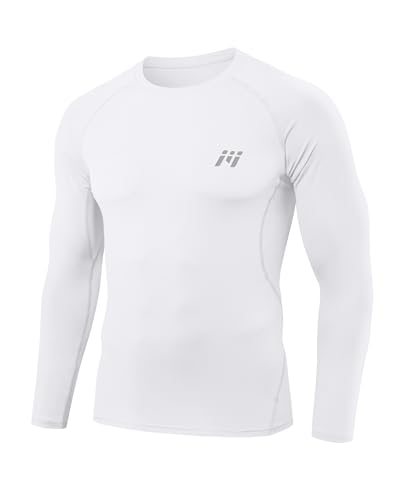 MEETYOO 1/4/5er Pack Compression Shirt Herren & Funktionsshirt HerrenLangarm Atmungsaktiv Feuchtigkeitsableitend Schnell Trocknend Ideal für Fitness und Alltag