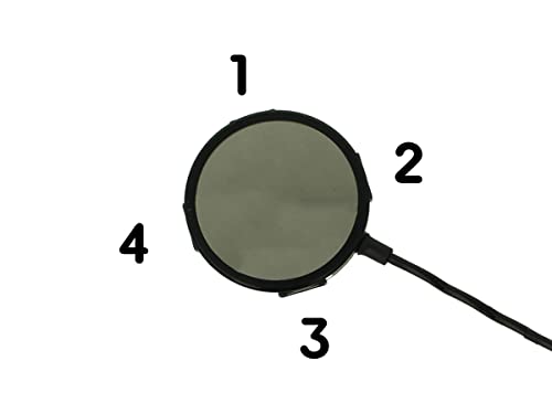 Hub USB 2.0 4 Porte, Forma Rotondo, Cavo 20cm