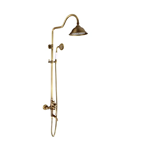 Système de Douche thermostatique en Laiton Antique : Élégance et Précision pour la Salle de Bain