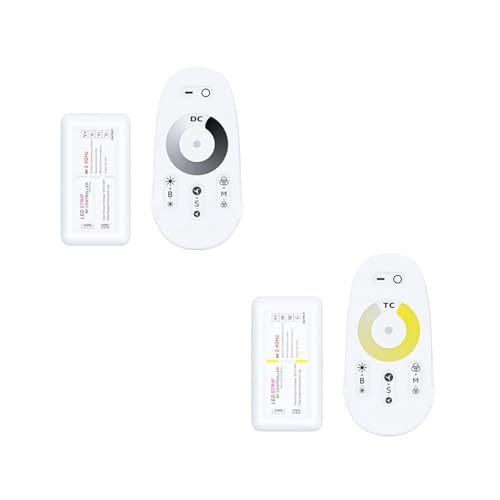 LED light strip touch controller color temperature/single color light strip dimming color 12-24V remote control switch(Color tem