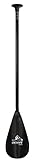 Accent Paddles Beat Carbon Canoe Adjustable 50in-56in Carbon Shaft 8-Degree Bent Carbon Reinforced Nylon Blade Ergo LeverLock Handle