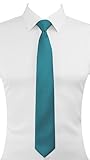 trilece Teal Ties for Men - Men's Solid Color Ties - Formal Neckties for Men - Neck Tie for Man (Teal)