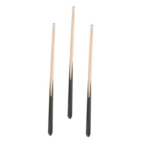 3 piezas taco de billar corto para niños madera resistente miniatura 1