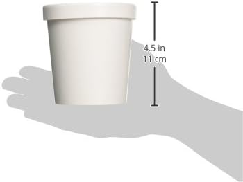 Miniatura 2 de 25 recipientes blancos de pinta para postre congelado de 16 oz