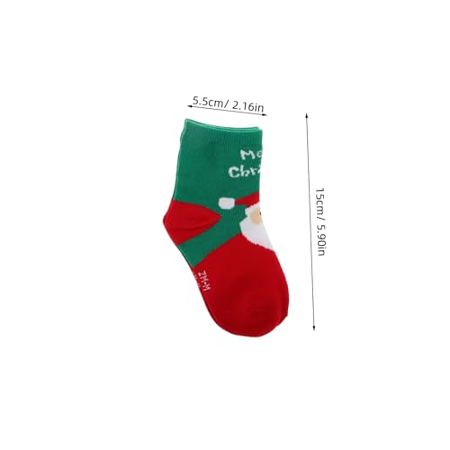 5 Pair Xmas Giveaways Christmas Novelty Socks Santa Socks Toddler Cotton Socks Girls Christmas Socks2