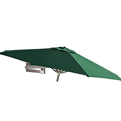 Parasol de balcon mural 250cm vert pour gagner de l'espace sur la terrasse