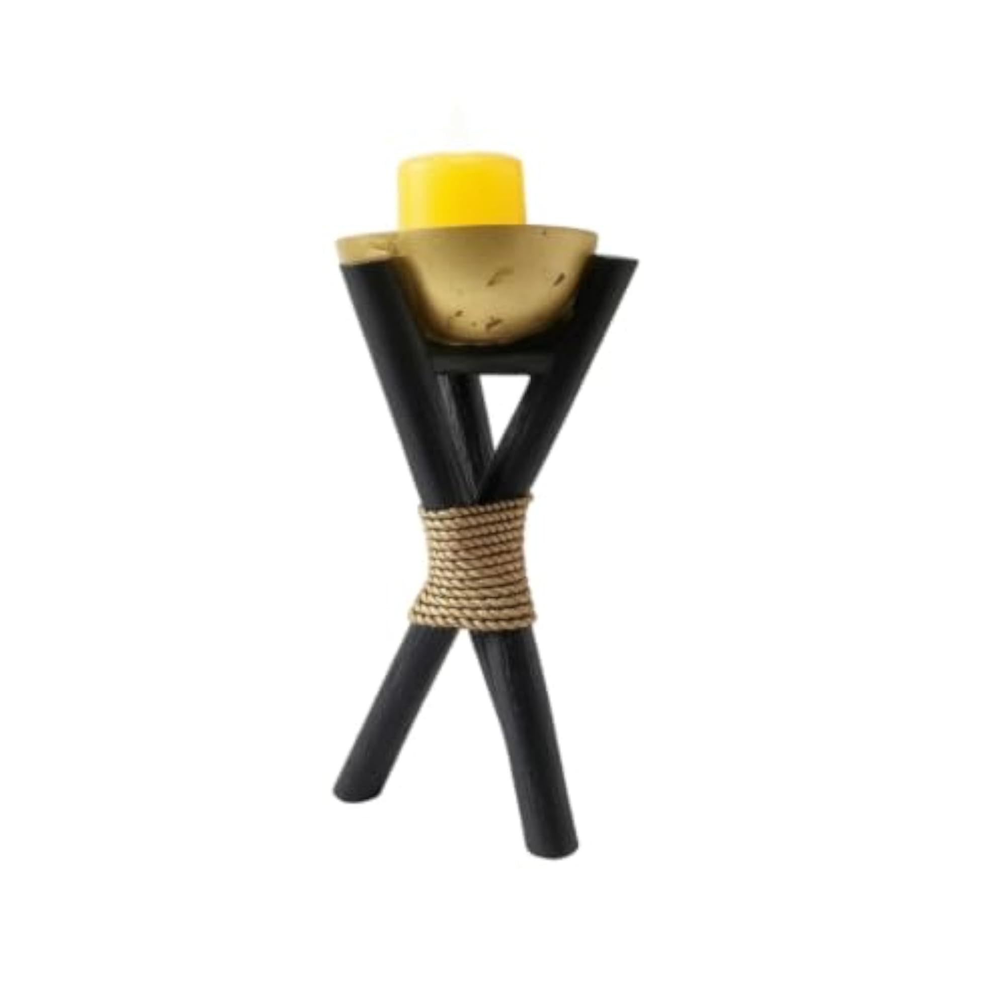 Decorative Tabletop Candle Holder with Electronic Candle
