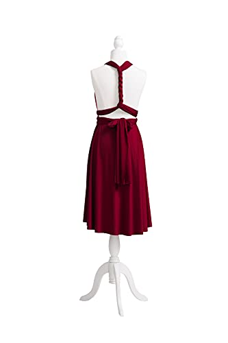 Short Infinity Bridesmaid Dresses Convertible Wrap Midi Multiway Dress