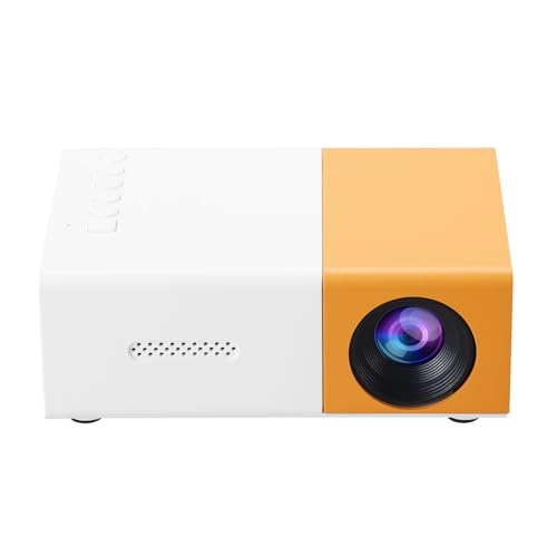 WOHPNLE 1080P HD Portable Projector, Home Theater Outdoor Movie Projector with Auto Correction Compatible with Smartphone iOS Android TV Stick Laptop PC