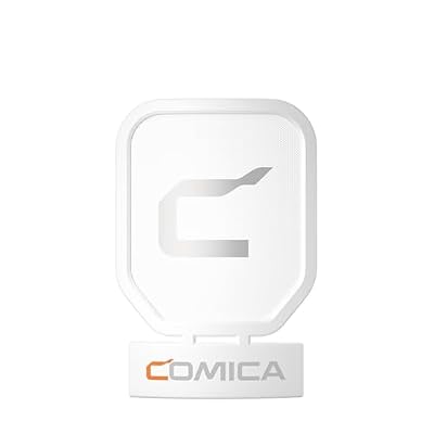 comica EJoy Uni (D)-White Microphone for Computer and Smartphone,RGB Cardioid Condenser Gaming Mic for Podcasting,Streaming,Recording,with Desktop Stand